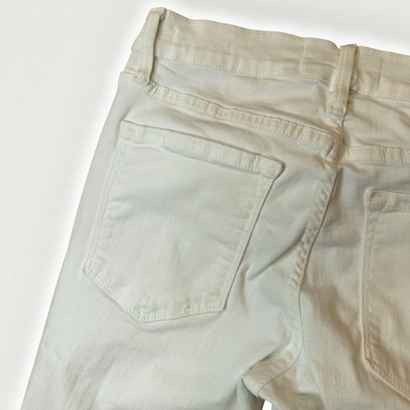 Frame Denim Distressed Le Skinny De Jeanne Skinny Jeans in “Blanc” White Size 26 - Picture 14 of 16